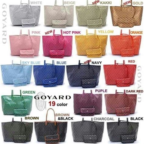 goyard pm colors|Goyard bags for sale.